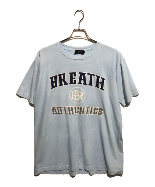 BREATH（ブレス）BREATH (ブレス) プリントTシャツ ブルー サイズ:Lの古着・服飾アイテム