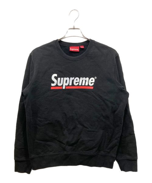 SUPREME（シュプリーム）SUPREME (シュプリーム) Underline Crewneck ブラック サイズ:Sの古着・服飾アイテム