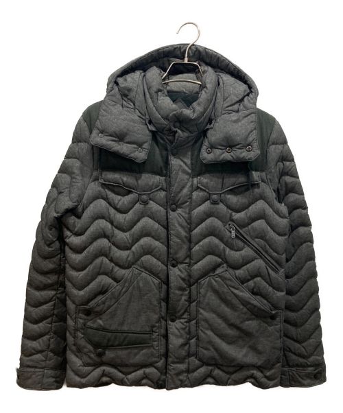 MONCLER（モンクレール）MONCLER (モンクレール) WHITE MOUNTAINEERING (ホワイトマウンテ二アニング) LANCASTERダウンジャケット グレー サイズ:1の古着・服飾アイテム