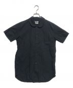 BLACK COMME des GARCONSブラック コムデギャルソン）の古着「半袖コットンシャツ」｜ブラック