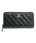 CHANEL（シャネル）の古着「ロングジップウォレット」｜ブラック