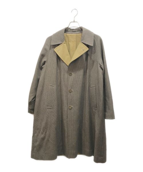 KAPTAIN SUNSHINE（キャプテンサンシャイン）KAPTAIN SUNSHINE (キャプテンサンシャイン) Reversible Chesterfield Coat ベージュ×ブラウン サイズ:38の古着・服飾アイテム