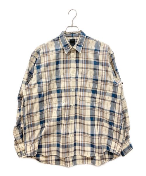 DAIWA PIER39（ダイワ ピア39）DAIWA PIER39 (ダイワ ピア39) TECH WORK SHIRTS FRANNEL PLAIDS ベージュ サイズ:Sの古着・服飾アイテム