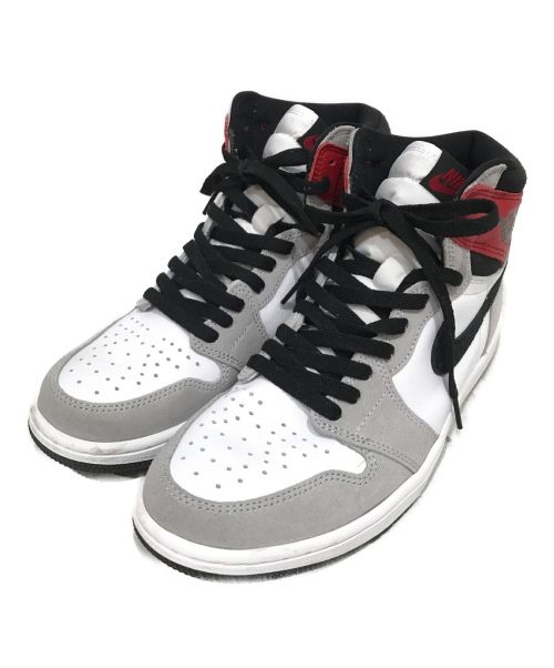 NIKE（ナイキ）NIKE (ナイキ) AIR JORDAN 1 RETRO HIGH OG グレー×レッド サイズ:27の古着・服飾アイテム