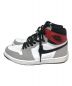 NIKE (ナイキ) AIR JORDAN 1 RETRO HIGH OG グレー×レッド サイズ:27：12800円