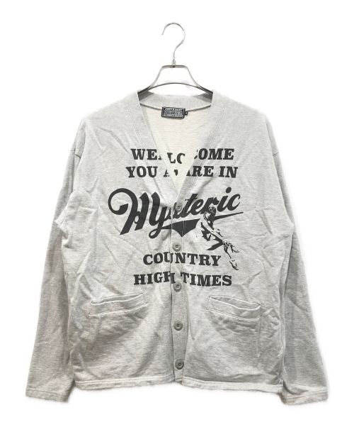 Hysteric Glamour（ヒステリックグラマー）Hysteric Glamour (ヒステリックグラマー) HYSTERIC COUNTRY カーディガン グレー サイズ:Mの古着・服飾アイテム