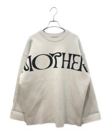 NOULESS（ナウンレス）の古着「MOTHER LOGO OVER KNIT BEIGE」｜ベージュ