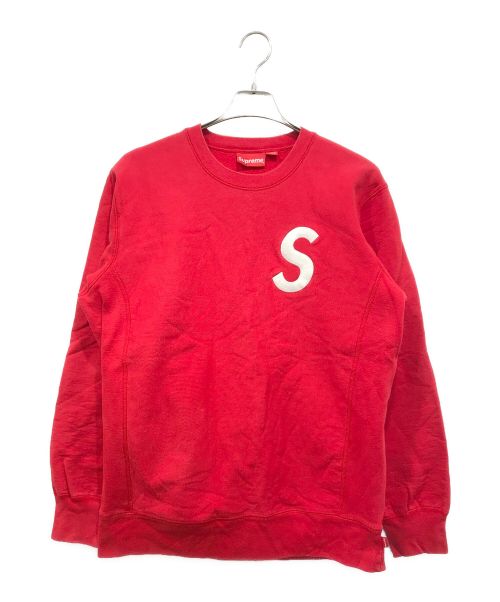 SUPREME（シュプリーム）SUPREME (シュプリーム) S Logo Crewneck レッド サイズ:Lの古着・服飾アイテム