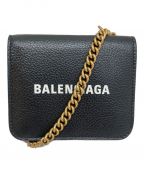 BALENCIAGAバレンシアガ）の古着「二つ折りチェーンウォレット」｜ブラック