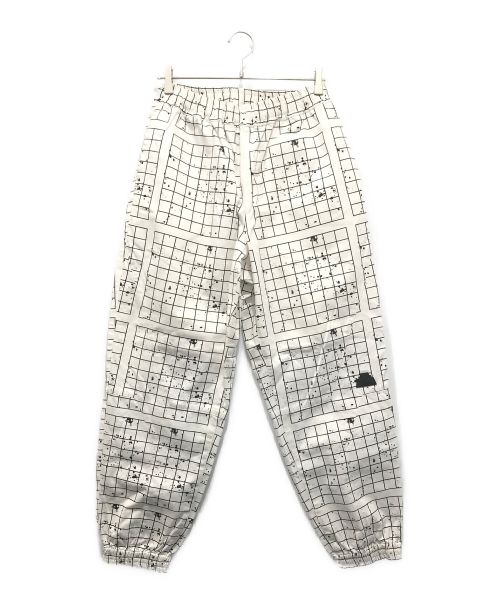 C.E（シーイー キャブエンプト）C.E (シーイー) PANELED GRID JOG PANTS ホワイト サイズ:Lの古着・服飾アイテム