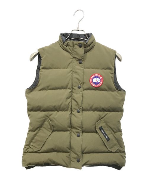 CANADA GOOSE（カナダグース）CANADA GOOSE (カナダグース) FREESTYLE VEST カーキ サイズ:Mの古着・服飾アイテム