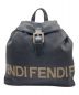 FENDI（フェンディ）の古着「ROMA-1925-NYLON-LEATHER-BACK-PACK-POUCH-BLACK」｜ブラック