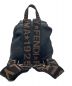 FENDI (フェンディ) ROMA-1925-NYLON-LEATHER-BACK-PACK-POUCH-BLACK ブラック：20000円