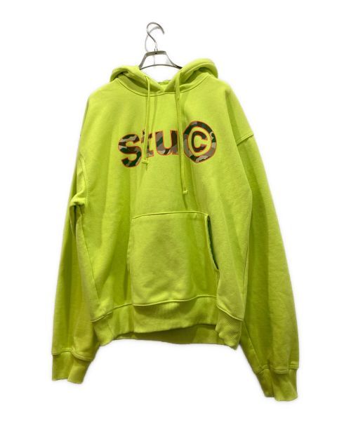 stussy（ステューシー）stussy (ステューシー) Stu C. Logo Hoody イエロー サイズ:XLの古着・服飾アイテム