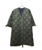 MADISON BLUEマディソンブルー）の古着「QUILTING NOCOLLAR COAT」｜グリーン