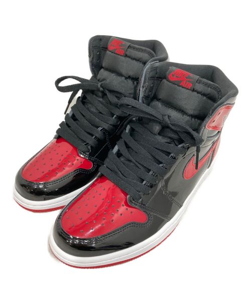 NIKE（ナイキ）NIKE (ナイキ) AIR JORDAN 1 RETRO HIGH OG レッド×ブラック サイズ:27の古着・服飾アイテム