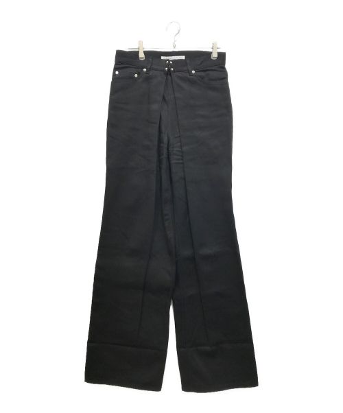 JOHN LAWRENCE SULLIVAN（ジョンローレンスサリバン）JOHN LAWRENCE SULLIVAN (ジョンローレンスサリバン) Rigid denim wide pants ブラック サイズ:44の古着・服飾アイテム