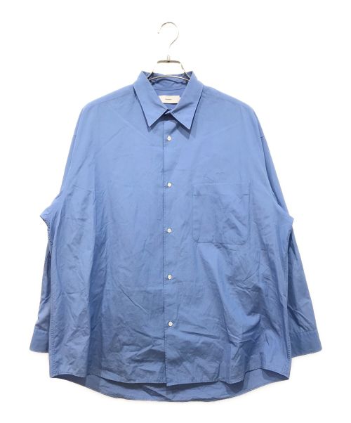 Graphpaper（グラフペーパー）Graphpaper (グラフペーパー) Broad Oversized L/S Regular Collar Shirt ブルー サイズ:Ｆの古着・服飾アイテム