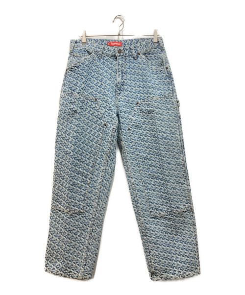 SUPREME（シュプリーム）SUPREME (シュプリーム) 21AW Monogram Double Knee Denim Painter インディゴ サイズ:32の古着・服飾アイテム