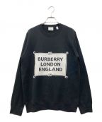 BURBERRYバーバリー）の古着「pullover with logo SWEATER KNIT」｜ブラック