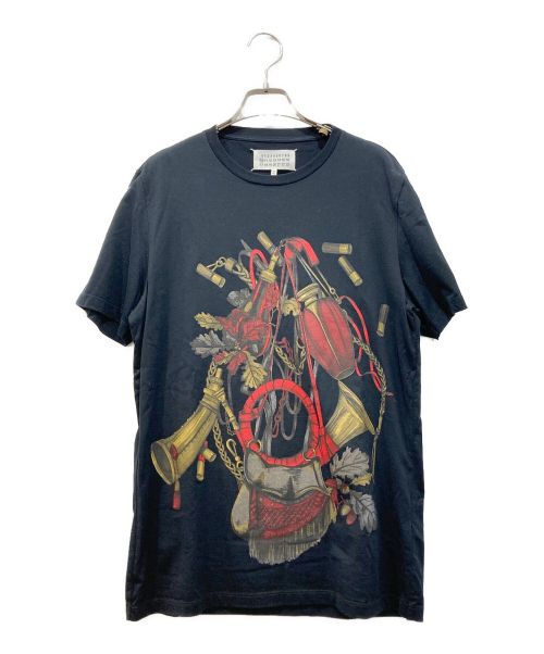 Martin Margiela 10（マルタン・マルジェラ 10）Martin Margiela 10 (マルタン・マルジェラ 10) プリントTシャツ ブラック サイズ:46の古着・服飾アイテム