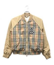 BURBERRY（バーバリー）の古着「チェックボンバージャケット」｜ベージュ