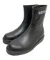 KIDS LOVE GAITE（キッズラブゲイト）の古着「Rubber Side Zip Boots」｜ブラック