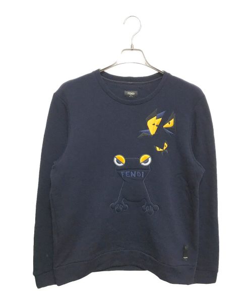 FENDI（フェンディ）FENDI (フェンディ) フロッグエンブロイダリースウェット ネイビー サイズ:46の古着・服飾アイテム