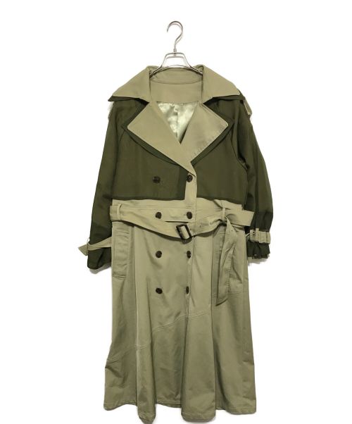 KOH.style（コースタイル）KOH.style (コースタイル) COLOR SCHEME TRENCH COAT カーキ サイズ:Fの古着・服飾アイテム