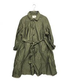 OUTIL（ウティ）の古着「MANTEAU UZES モールスキンコート」｜カーキ