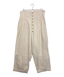 s'yte（サイト）の古着「WASHER TWILL HIGH WAIST SUSPENDERS」｜アイボリー