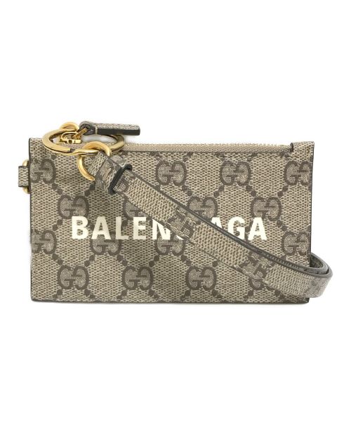 BALENCIAGA（バレンシアガ）BALENCIAGA (バレンシアガ) GUCCI (グッチ) カードケース ブラウンの古着・服飾アイテム