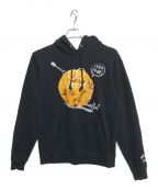 stussy×KLYONSステューシー×ケヴィン・ライオンズ）の古着「パーカー」｜ブラック