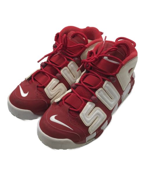 NIKE（ナイキ）NIKE (ナイキ) Supreme (シュプリーム) AIR MORE UP TEMPO レッド サイズ:26.5の古着・服飾アイテム