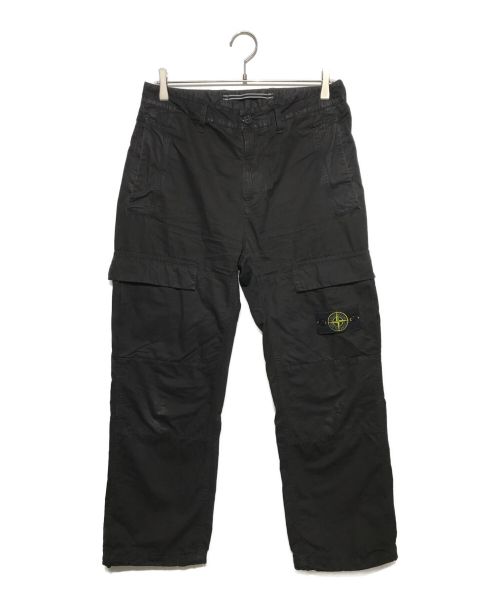 STONE ISLAND（ストーンアイランド）STONE ISLAND (ストーンアイランド) DYEING WIDE CARGO PANTS ブラック サイズ:29の古着・服飾アイテム