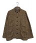 AURALEE（オーラリー）の古着「WOOL ALPACA HERINGBONE TWEED SHORT BLOUSON」｜ブラウン