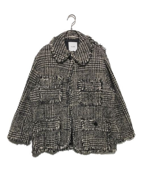 CLANE（クラネ）CLANE (クラネ) MIX TWEED BLOUSON ブラック サイズ:2の古着・服飾アイテム