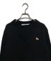 maison kitsune (メゾンキツネ) フィックスパッチニットカーディガン ブラック サイズ:M：13000円