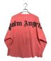 Palm Angels (パーム エンジェルス) バックロゴオーバーサイズクルーネック長袖Tシャツ ピンク サイズ:M：10000円