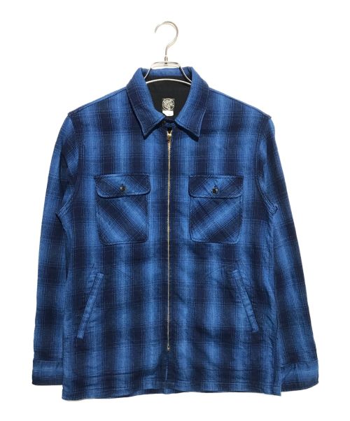 SUGAR CANE（シュガーケーン）SUGAR CANE (シュガーケーン) INDIGO OMBLE CHECK  SHIRT ブルー サイズ:38の古着・服飾アイテム