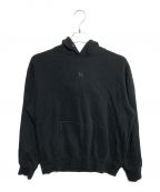 Y's×New Eraワイズ×ニューエラ）の古着「COTTON FLEESE SWEAT PULLOVER HOODIE」｜ブラック