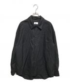 lownnローン）の古着「LONG SLEEVE POPLINE SHIRTS」｜ブラック