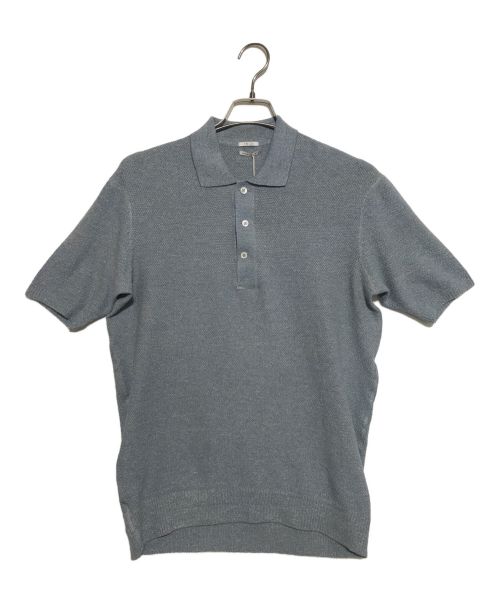 ikiji（イキジ）ikiji (イキジ) MOLDED POLOSHIRTS ブルー サイズ:S 未使用品の古着・服飾アイテム