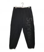 SUPREMEシュプリーム）の古着「SATIN APPLIQUE PANTS」｜ブラック