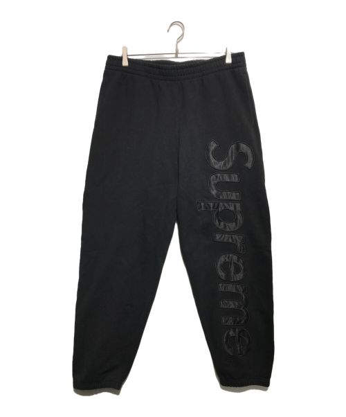 SUPREME（シュプリーム）Supreme (シュプリーム) SATIN APPLIQUE PANTS ブラック サイズ:Ｌの古着・服飾アイテム