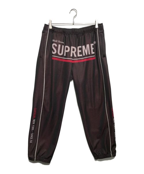 SUPREME（シュプリーム）Supreme (シュプリーム) WORLD FAMOUS JACQUARD TRACK PANTS ブラウン サイズ:Mの古着・服飾アイテム