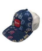 SUPREMEシュプリーム）の古着「GRADIENT JACQUARD DENIM MESH BACK 5 PANEL」｜インディゴ