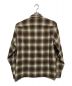 Supreme (シュプリーム) Shadow Plaid Flannel Zip Up Shirt ブラウン サイズ:Ｌ：25000円