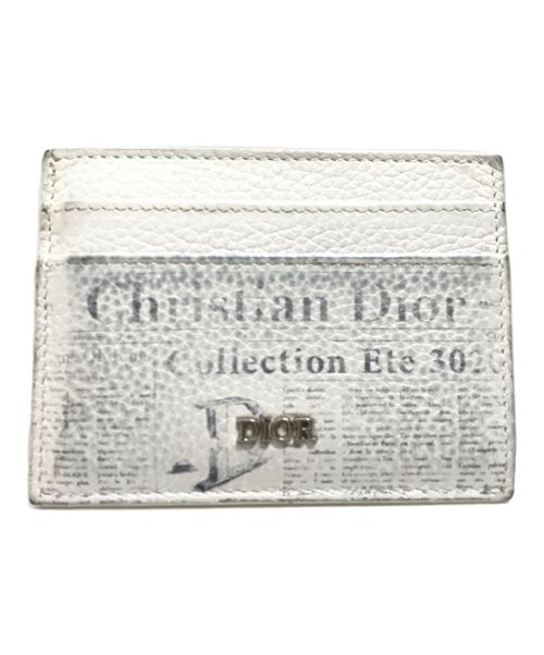 Christian Dior（クリスチャン ディオール）Christian Dior (クリスチャン ディオール) DANIEL ARSHAM (ダニエル・アルシャム) NEWS PAPER CARD HOLDER ホワイトの古着・服飾アイテム