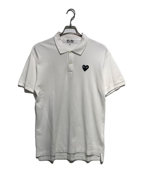 PLAY COMME des GARCONS（プレイ コムデギャルソン）PLAY COMME des GARCONS (プレイ コムデギャルソン) ポロシャツ ホワイト サイズ:XLの古着・服飾アイテム